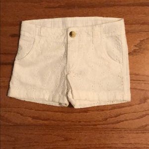 H&M White eyelet Kids shorts Toddler size 3-4Y